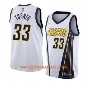 Maillot NBA Indiana Pacers Myles Turner 33 2018-19 Nike Blanc Swingman - Homme